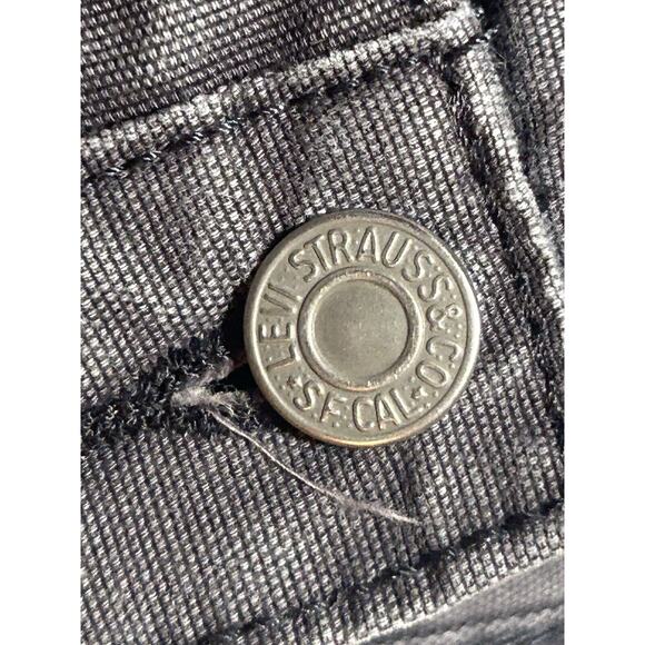 Levis 514 Jeans Mens W32 L34 Black Grey Straight Tapered White Tag Denim - Picture 11 of 15